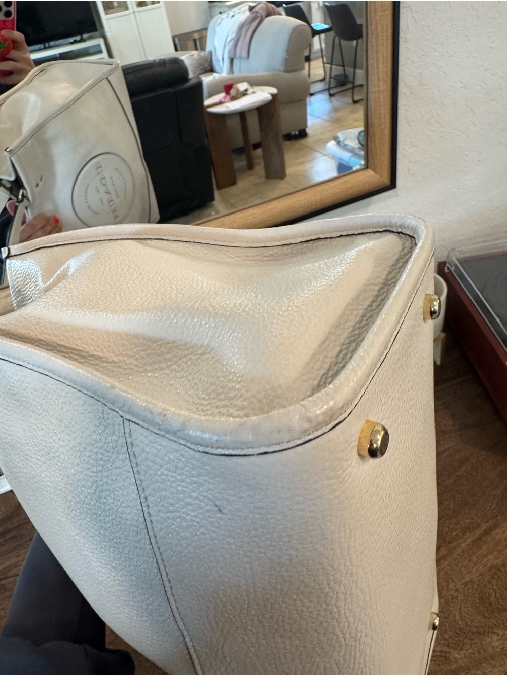 Ivory Coach Tote - Picture 6 of 7